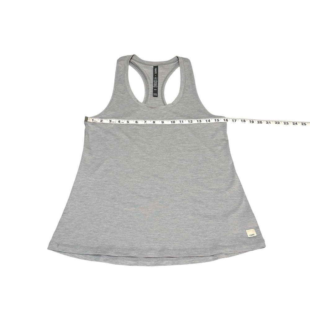 Vuori Lux Performance Racerback Tank Top Platinum Heather Size Medium - Picture 5 of 7